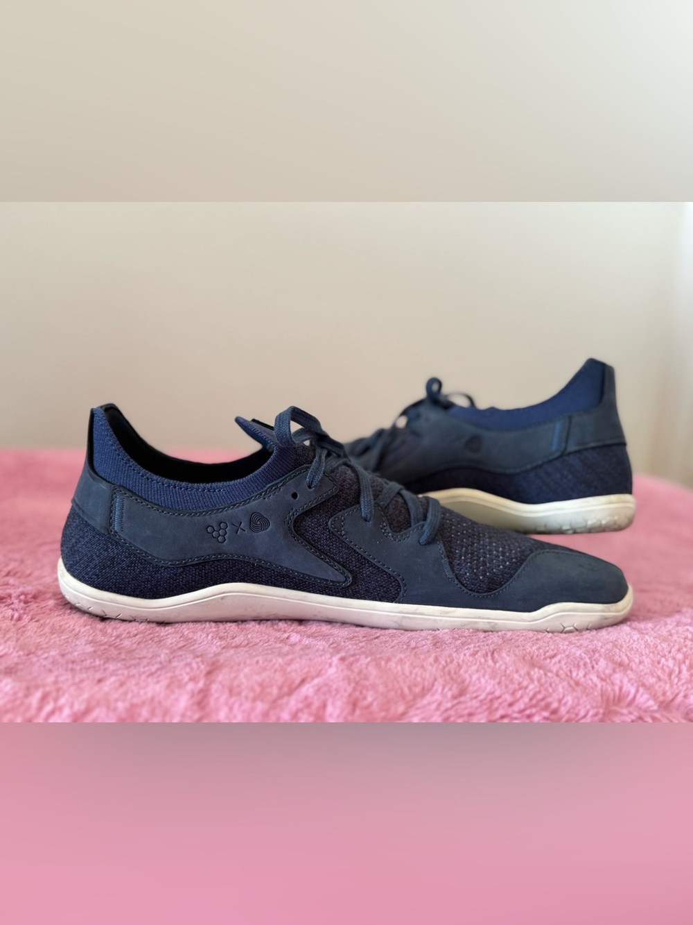 Vivobarefoot Primus Asana Men's Casual Knit Sneakers in Slate Blue - Picture 3 of 6